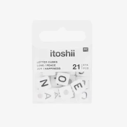 Shop Rico Design White Peace & Love Square Beads