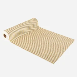 Clearance Arty Fêtes Factory White Velvet Table Runner And Gold Sequins