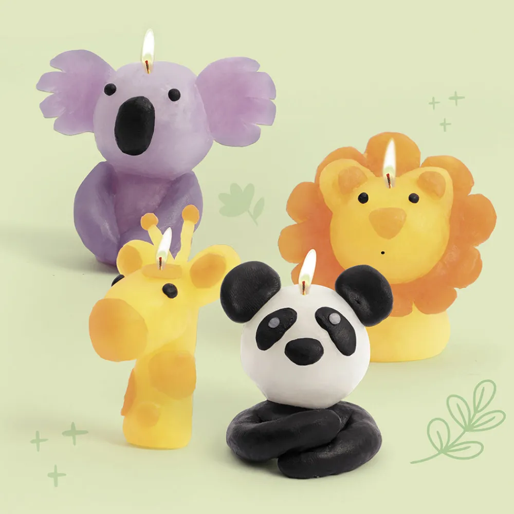 Fashion Graine Créative Wild Animal Modeling Candle Kit