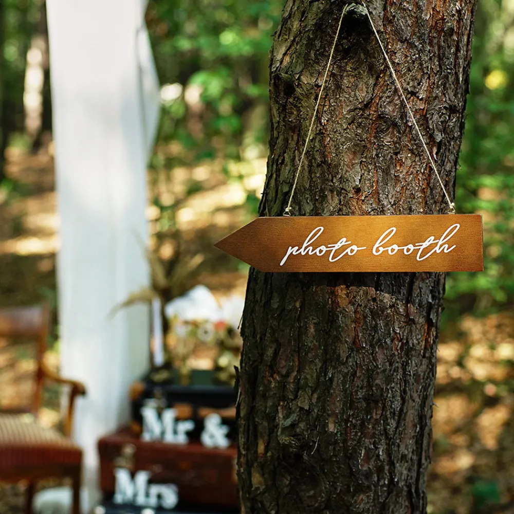 Flash Sale Party Deco Wooden Arrow Photo Booth